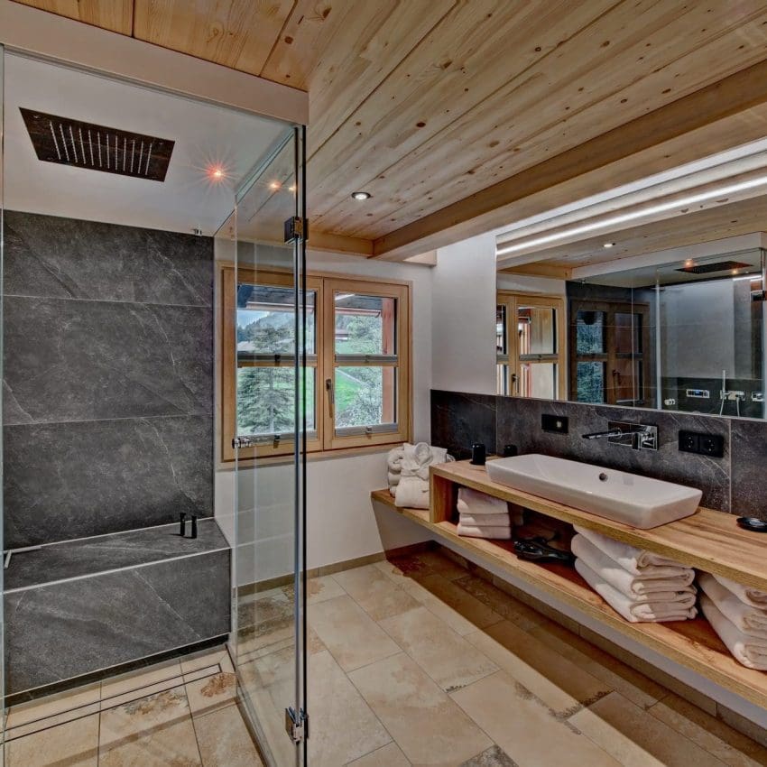 Dampfdusche im Bauernhaus